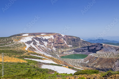 Okama lake in Zao, Japan photo