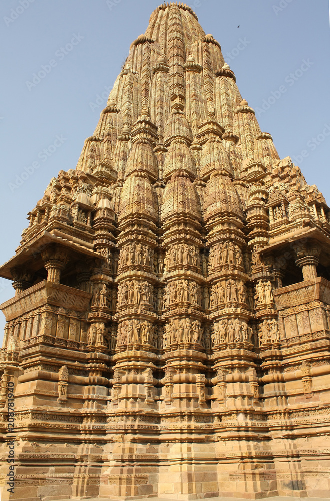 Templo Kandariya Mahadeva, Templos del Oeste en Khajuraho, India
