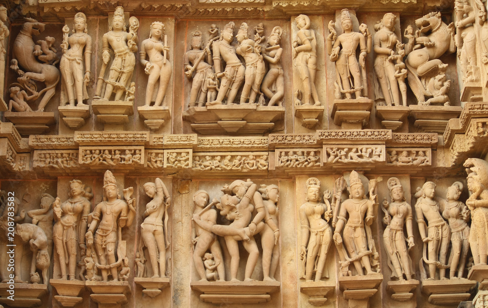 Templo Lakshmana,  Templos del Oeste en Khajuraho, India