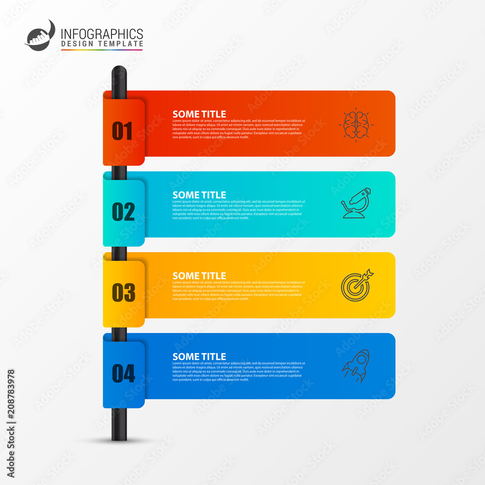 Infographic design template. Creative concept with 4 steps Infographic design template. Creative concept with 4 steps