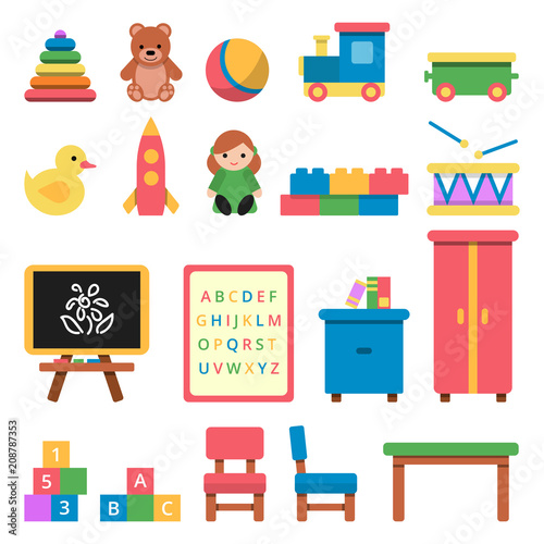 Various toys for preschool kids