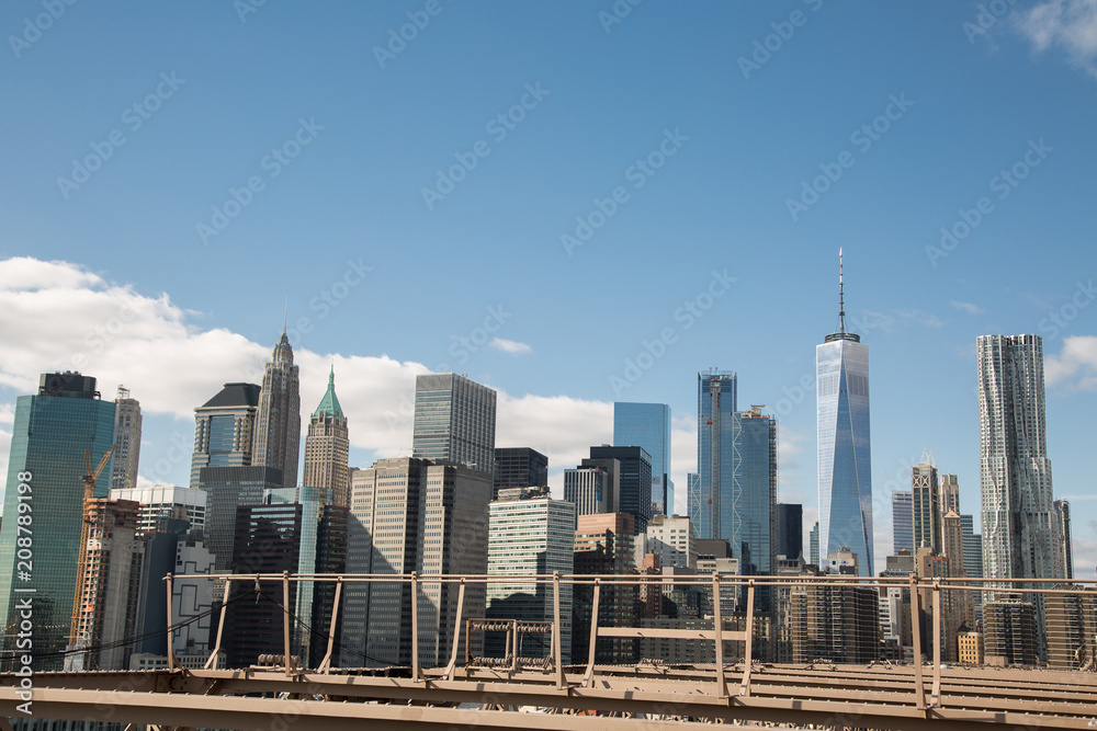Obraz premium Vue du pont de Brooklyn 