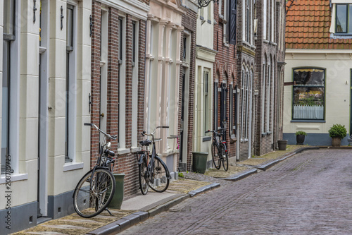 street of a neighborhood of edam. netherlands