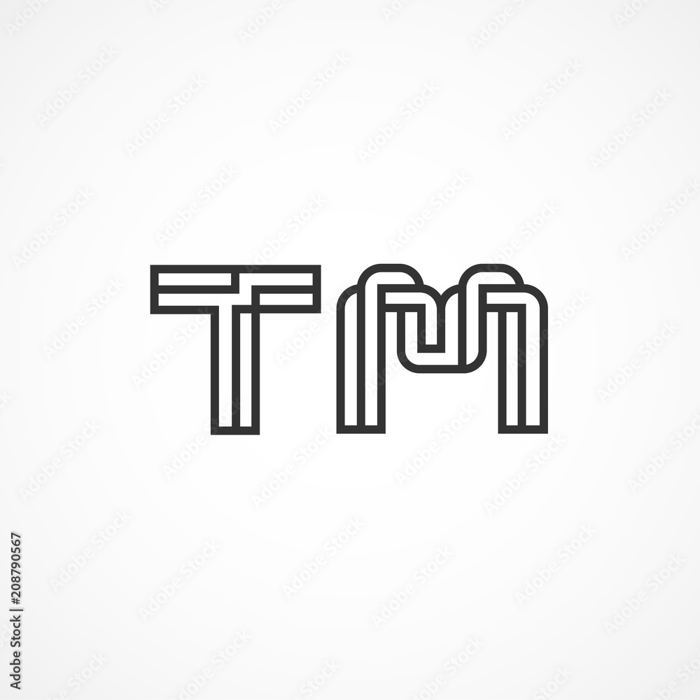 Initial Letter TM Logo Vector Design Initial Letter TM Logo Vector Design