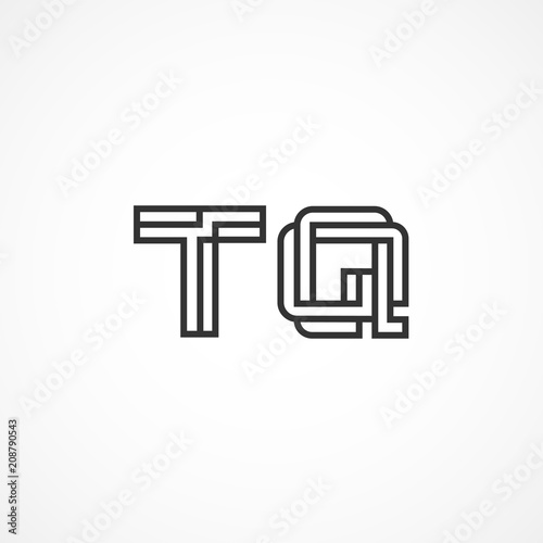 Initial Letter TQ Logo Vector Design