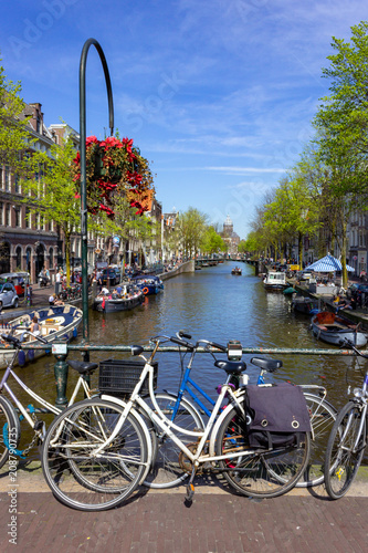 Photography Typical scene in the centre of amsterdam, oudezijds voorburgwal