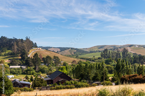 Konstfotografi A landscape of the golden hillsides of California
