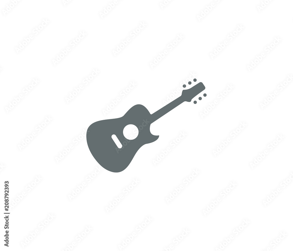 Modern guitar icon Modern guitar icon