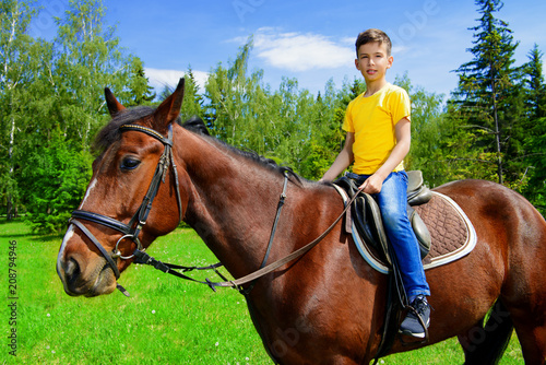 boy on horseback © Andrey Kiselev