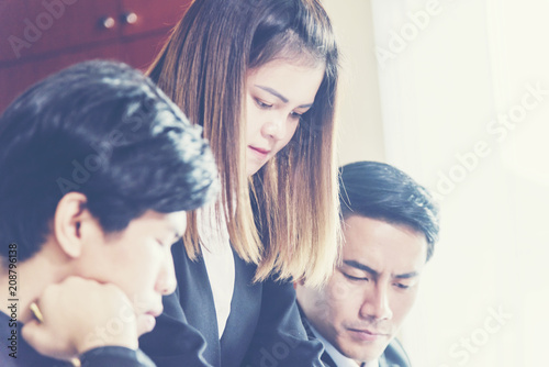 Business adviser analyzing ...