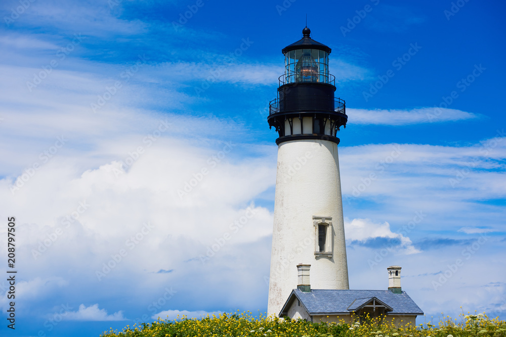 Yaquina Head Lighthouse on a Spring afternoon, Newport, Oregon