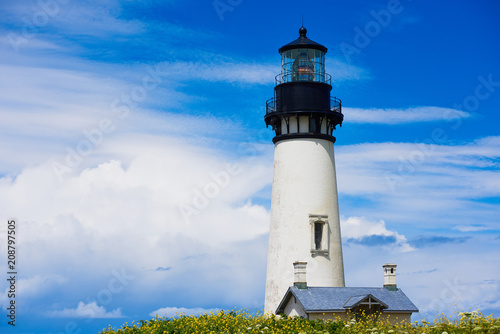 Yaquina Head Lighthouse on a Spring afternoon, Newport, Oregon
