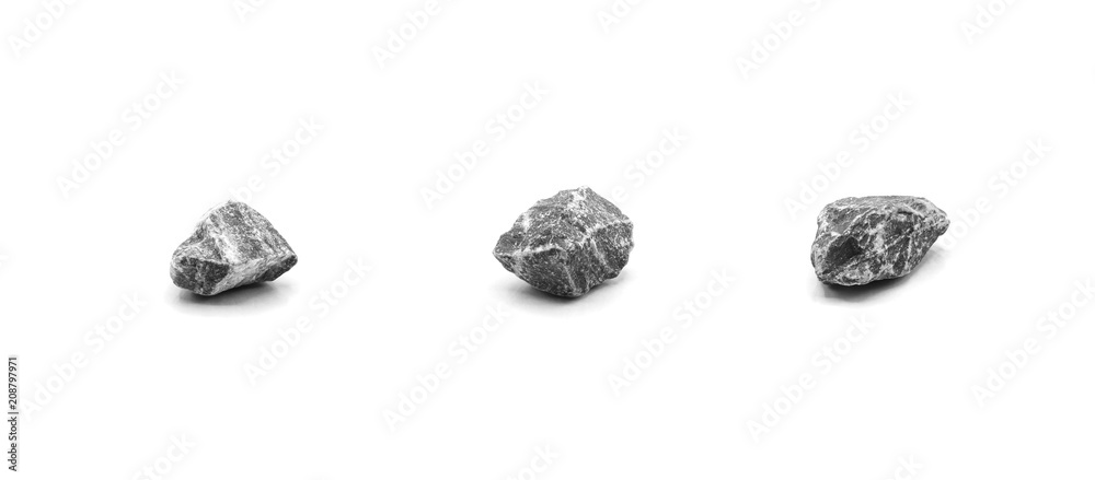 collection of grey rock isolated on white background collection of grey rock isolated on white background