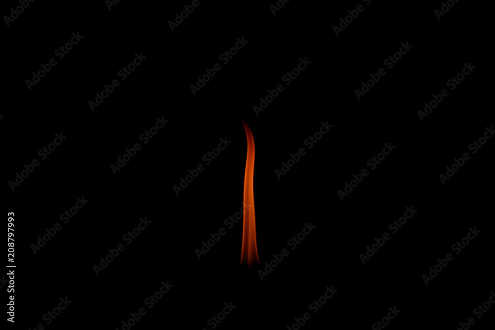 Fire flames isolated on black background Fire flames isolated on black background