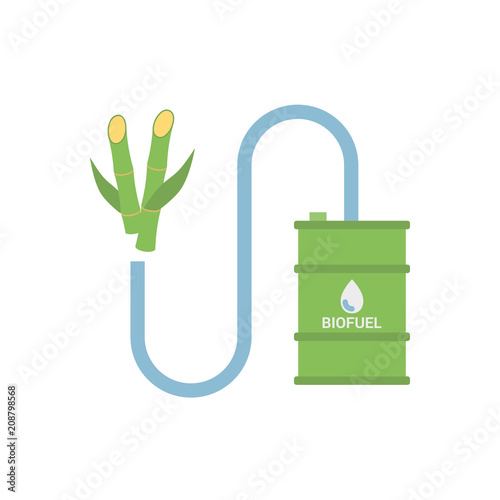 Biofuel - Biomass Ethanol, Made from Sugarcane.