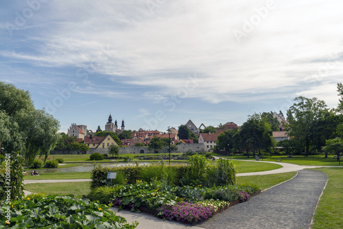The park Almedalen in the town Visby in Sweden © perake