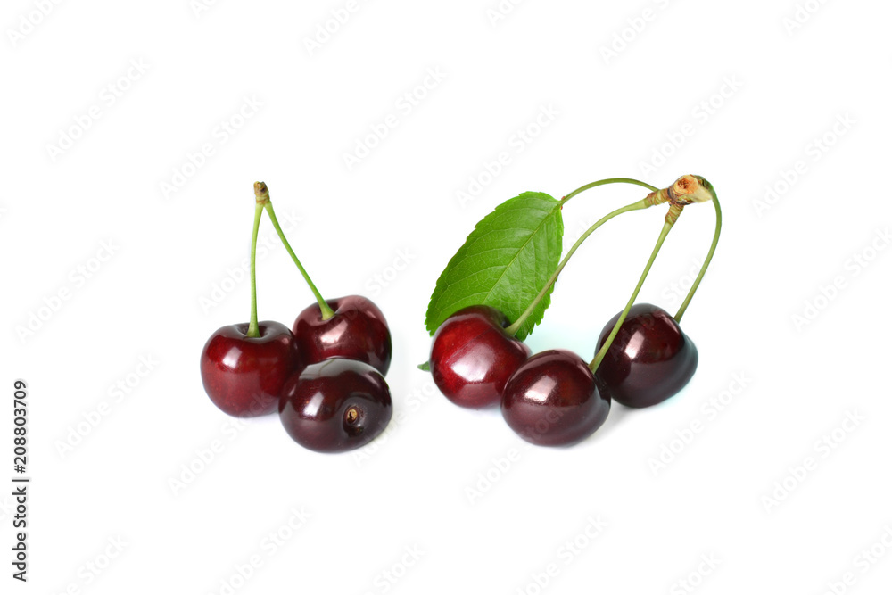 Cherry on a white background Cherry on a white background