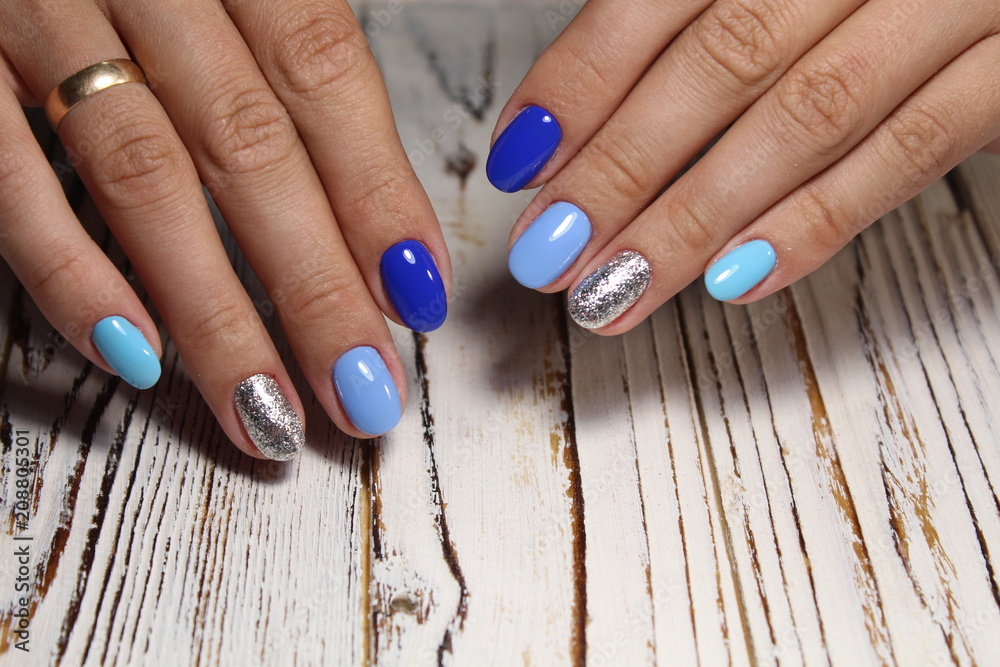 glamorous manicure of nails