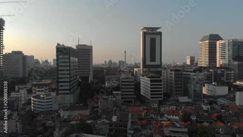 Aerial view of Monumen Nasional. Jakarta, Indonesia photo