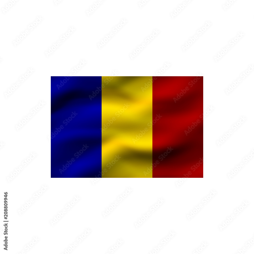Fototapeta premium Flag of Chad.