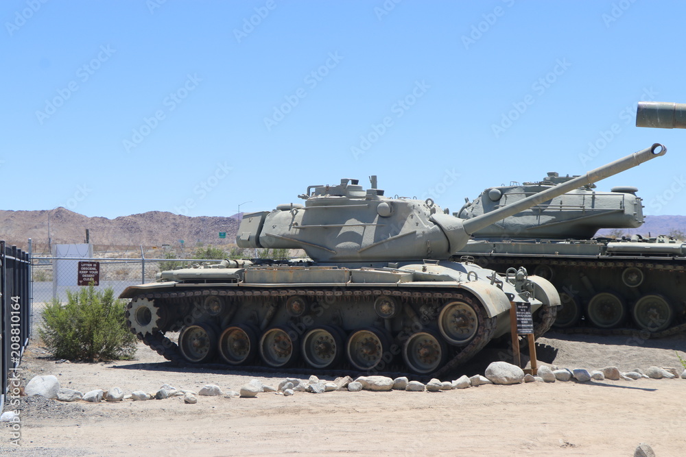 Pattons WW2 tanks, in Arizona