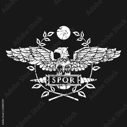 Logo of the Roman eagle .