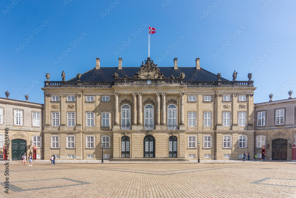 Amalienborg is a Danish royal palace, Copenhagen, Denmark