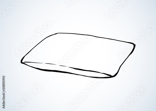 Pillow. Vector drawing