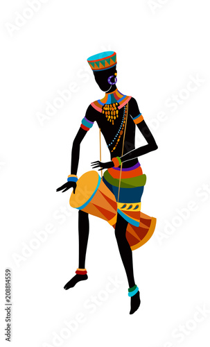 Ethnic dance african man