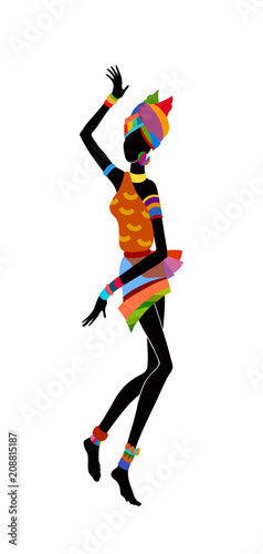 Ethnic dance african woman