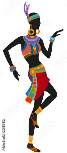 Ethnic dance african woman