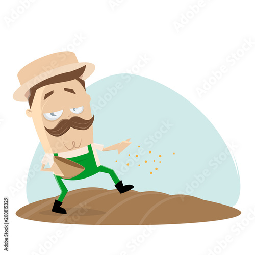 gardener at the sowing
