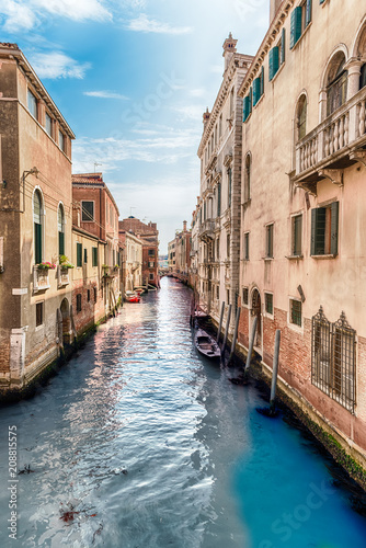 View over the canal Rio de la Pleta, Venice, Italy