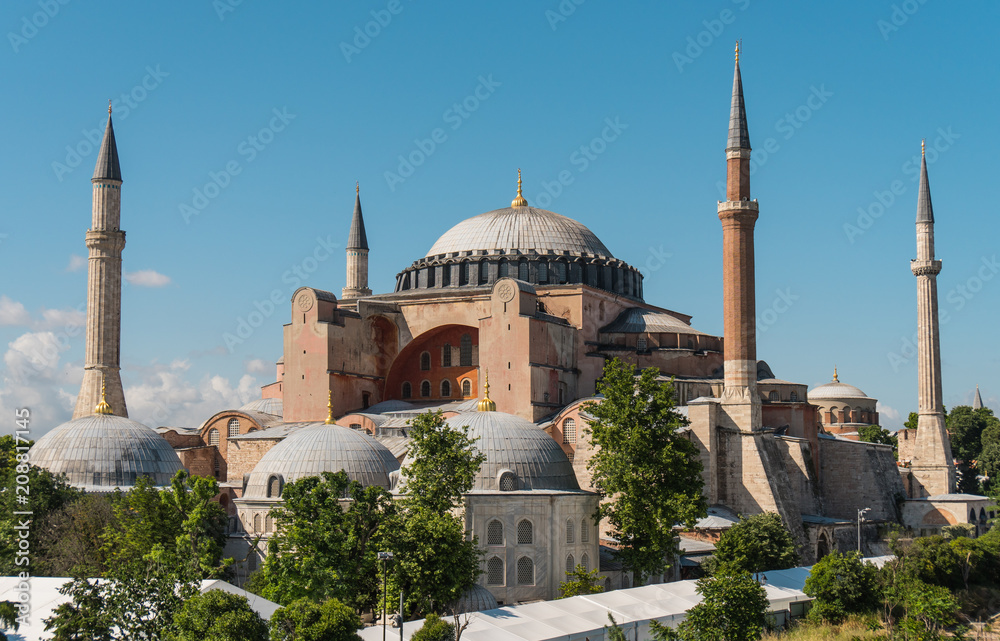 Hagia Sophia, ancient byzantine temple in Istanbul