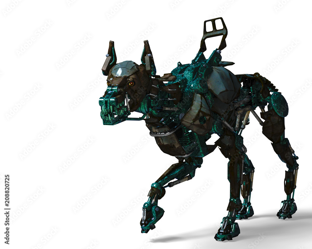 green guard dog robot is a security system green guard dog robot is a security system