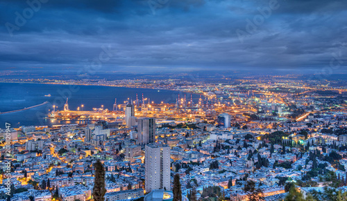 Haifa at night