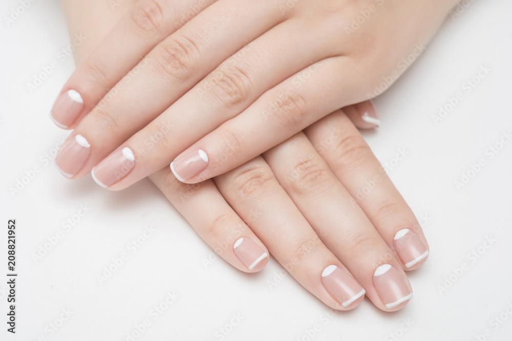 care for sensuality woman nails manicure french care for sensuality woman nails manicure french
