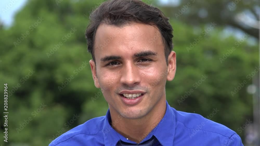 Happy Appreciative Hispanic Business Man Happy Appreciative Hispanic Business Man