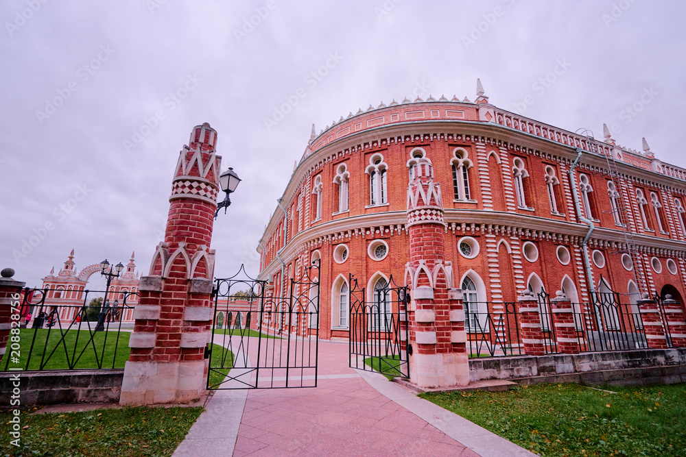 Obraz premium Tsaritsyno palace of Catherine the Great in Moscow, Russia