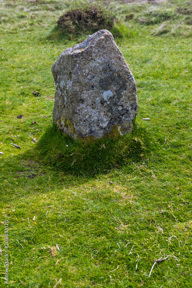Standing Stone Circle in Dartmoor National Park Standing Stone Circle in Dartmoor National Park