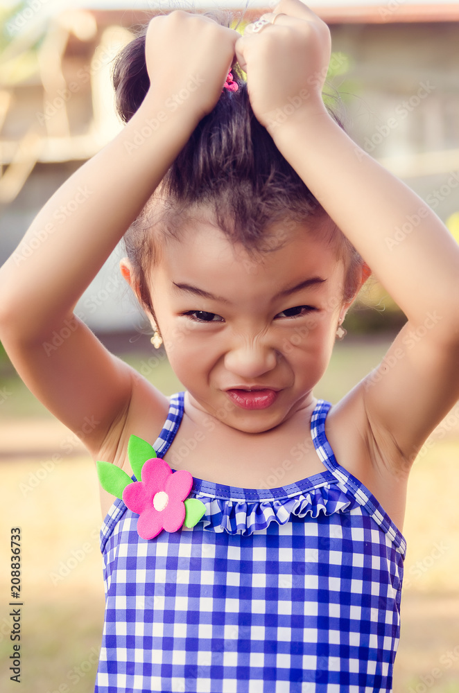 Girl making face Girl making face