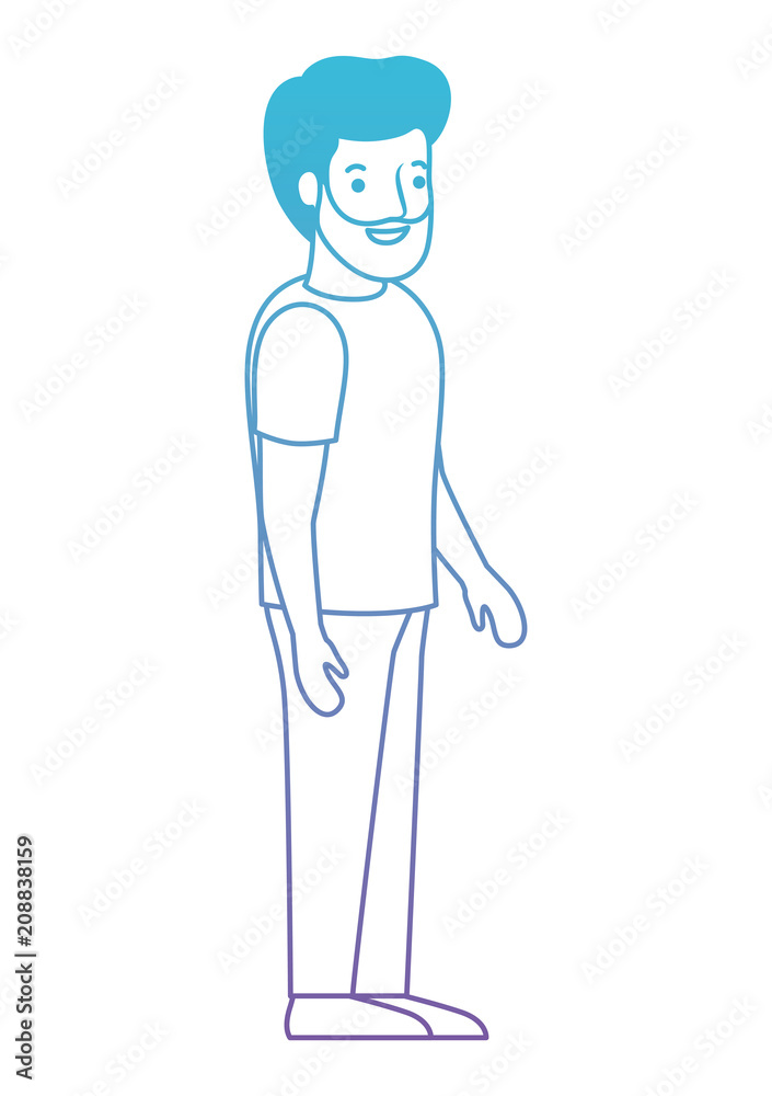young man with beard avatar character vector illustration design young man with beard avatar character vector illustration design