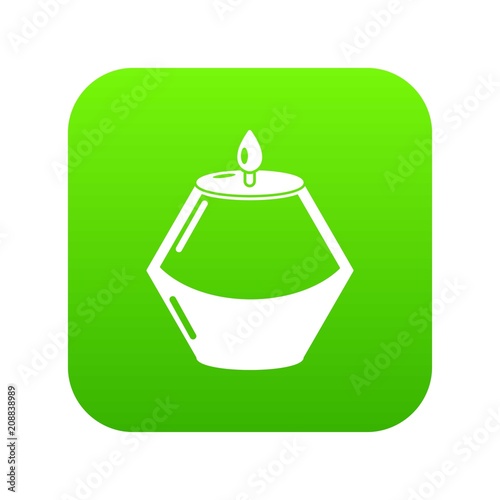 Candle aromatic icon. Simple illustration of candle aromatic vector icon for web