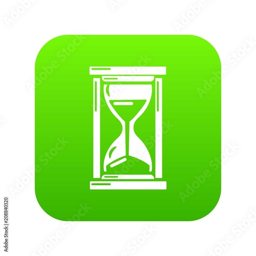 Hourglass icon. Simple illustration of hourglass vector icon for web.