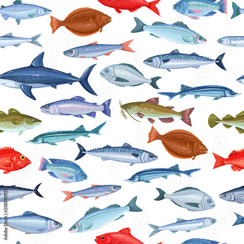 seamless pattern with fish