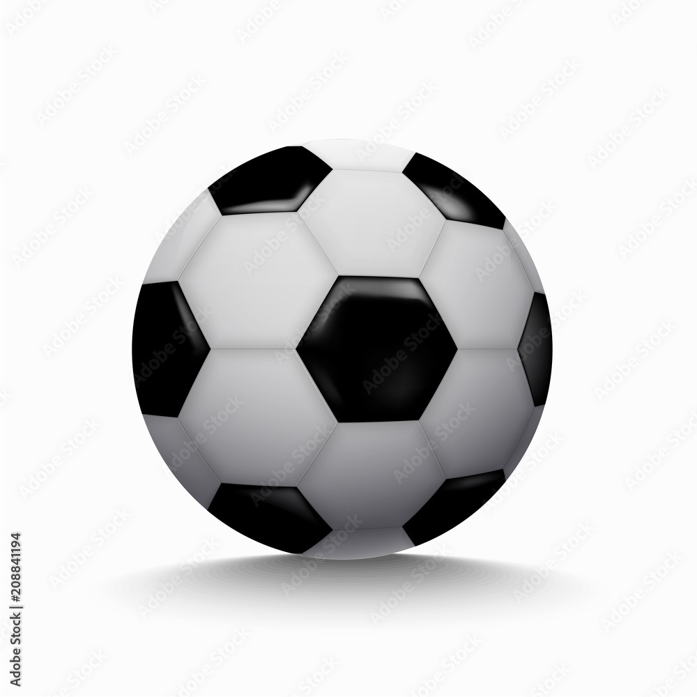 football soccer ball icon on white background. football soccer ball icon on white background.