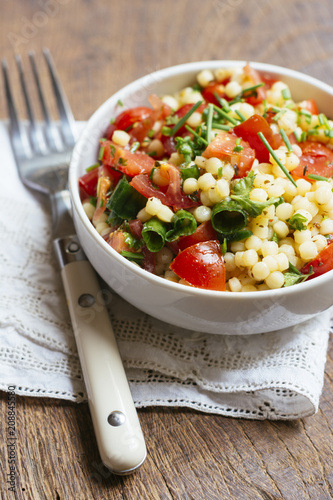 Pearl Couscous, Tomoato, Herb Salad photo