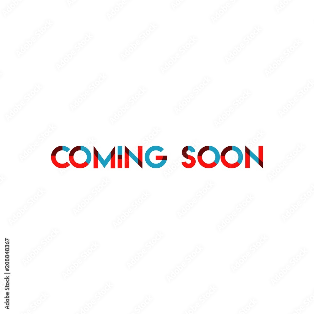 Coming Soon Vector Template Design Illustration