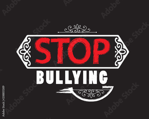 stop bullying logo icon vector