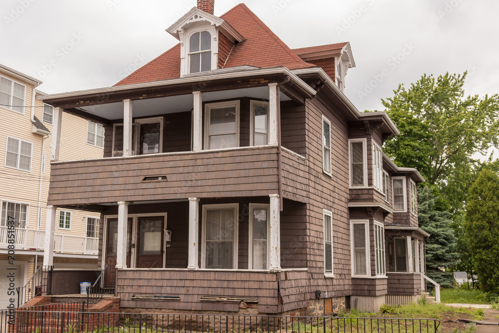 Old house color brown